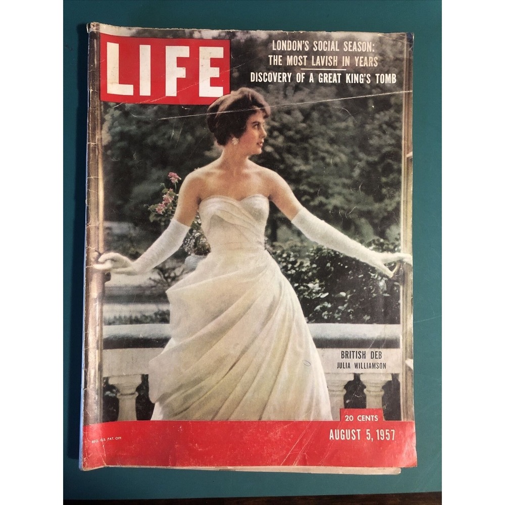 Life Magazine 5 August 1957 Jimmy Hoffa Discovery of King's‎ Tomb Colorful Ads